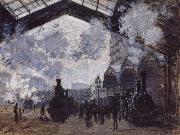 Claude Monet The Gare St Lazare oil painting on canvas